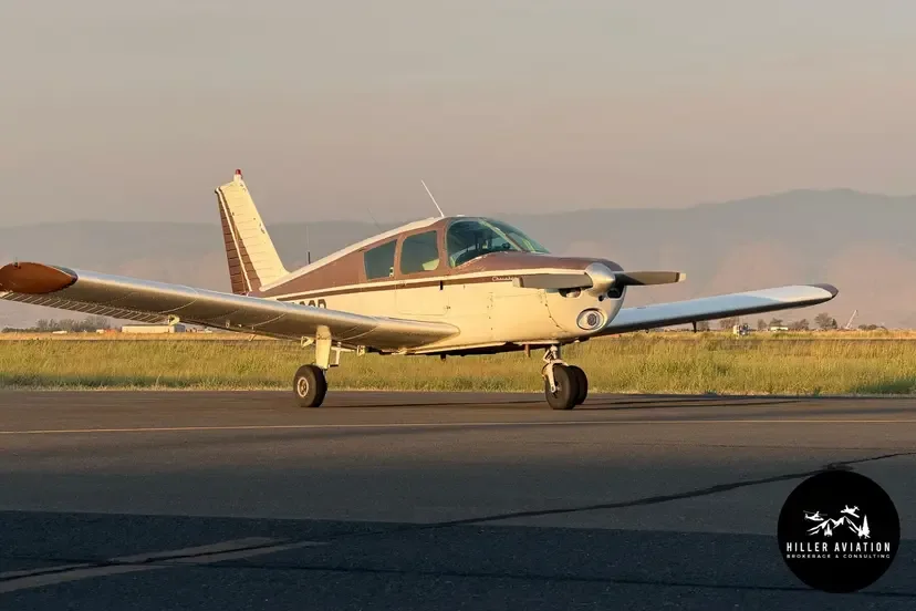 Exterior view of a 1970 Piper PA-28-140 Cherokee Cruiser.