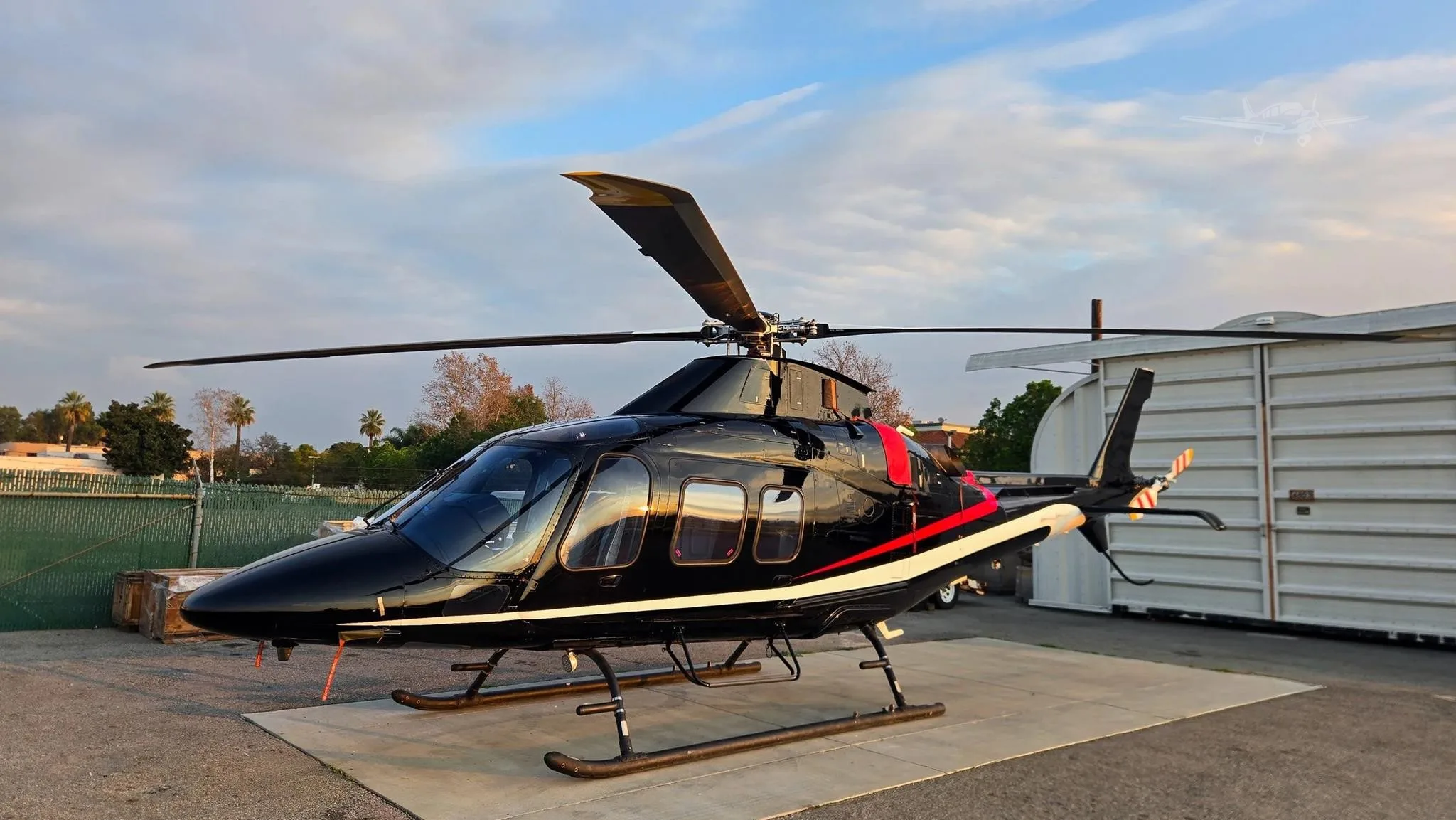 Exterior view of a 2018 LEONARDO AW109 TREKKER.
