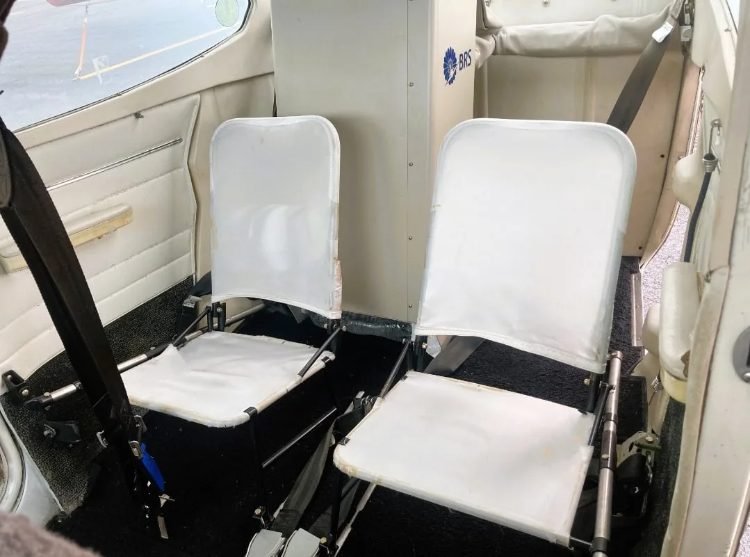 Cabin interior of a 1968 Piper 182H.