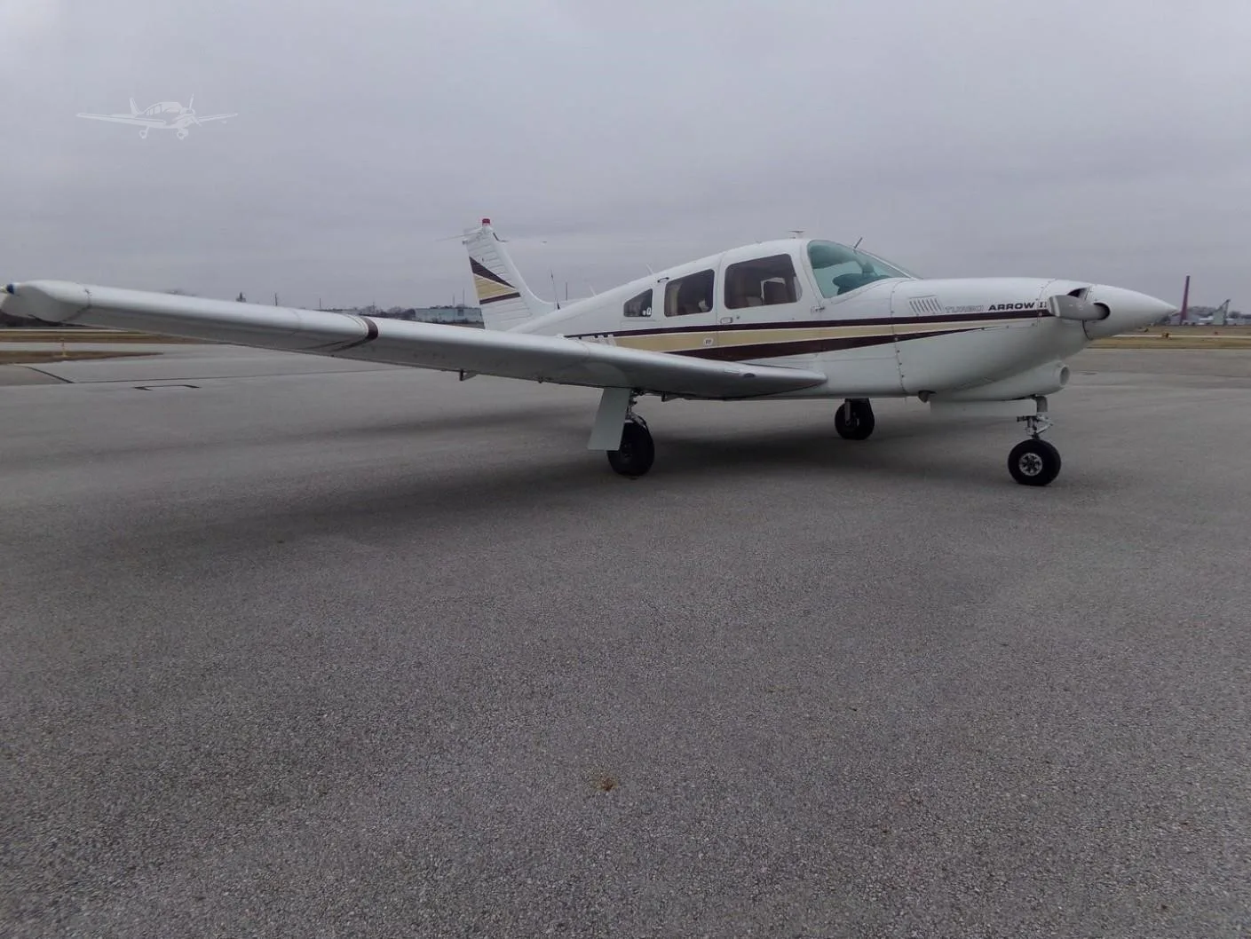 Exterior view of a 1978 PIPER TURBO ARROW III, N2855M.