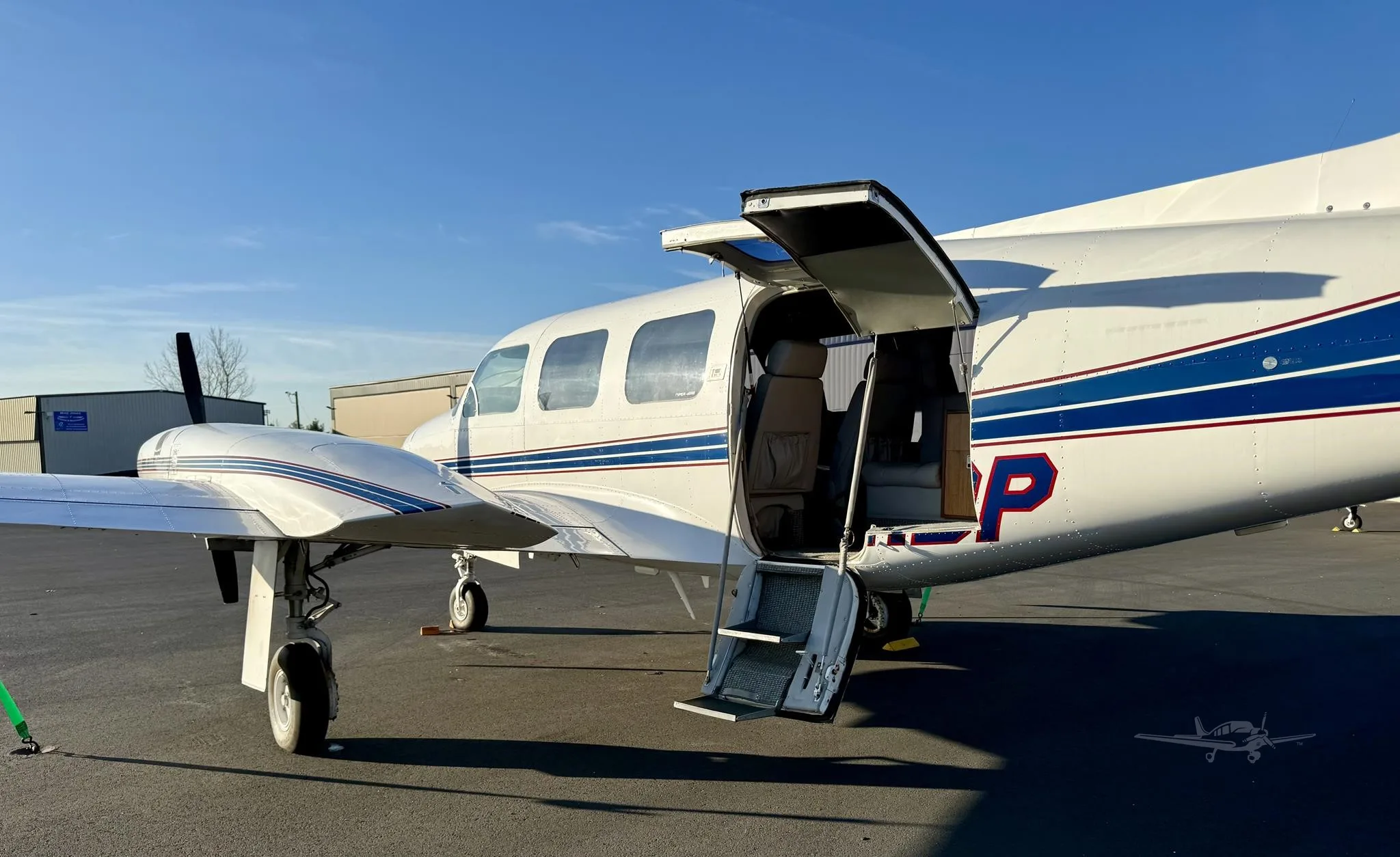 Exterior view of a 1978 PIPER NAVAJO CR, N611DP.