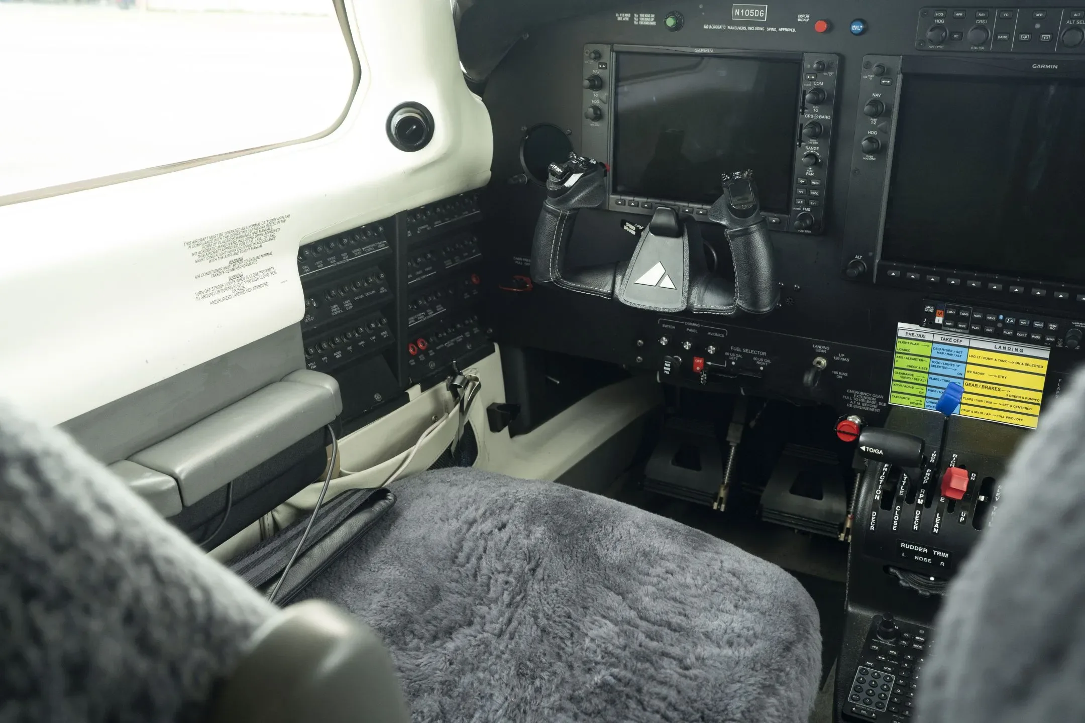 Cabin interior of a 2025 Piper M350.