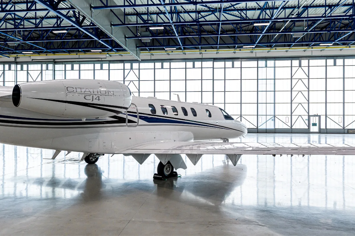 Exterior view of a 2012 Cessna Citation CJ4.