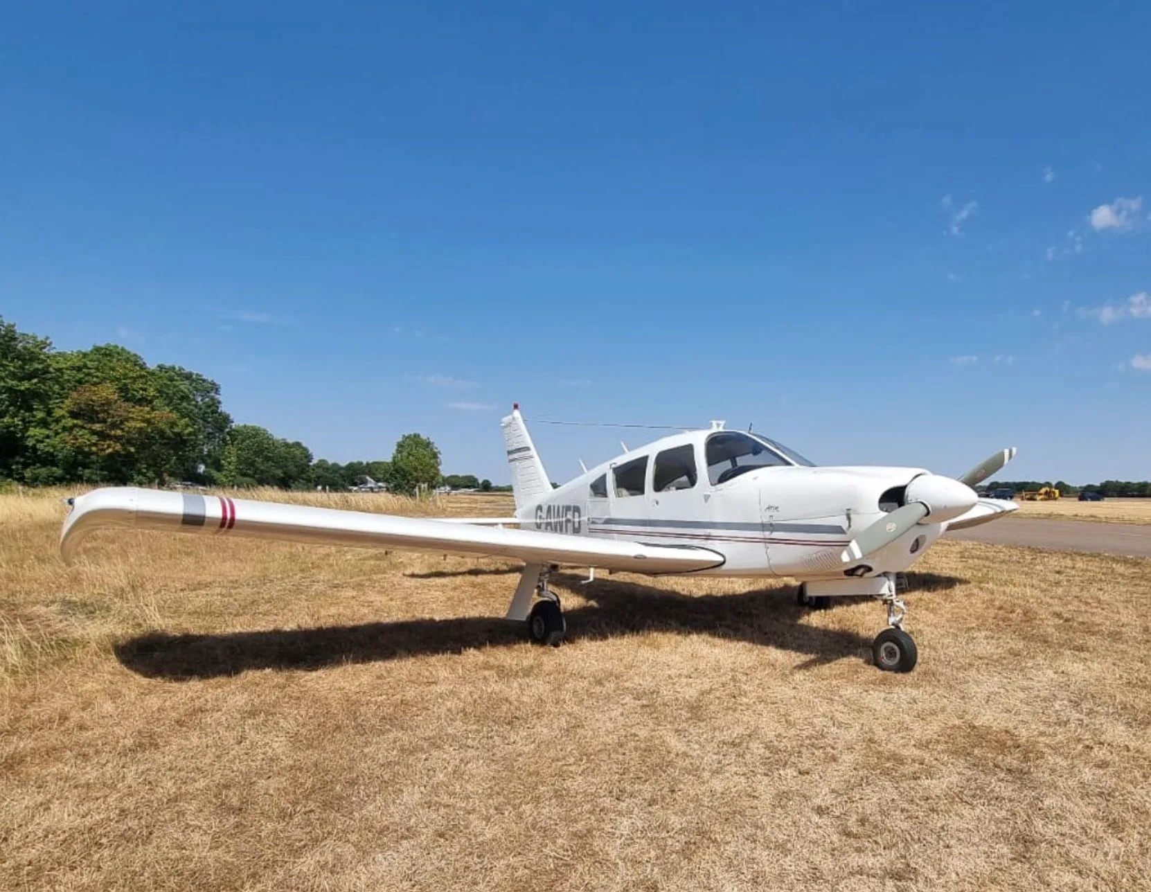 Exterior view of a 1968 Piper PA-28R-180 Arrow.