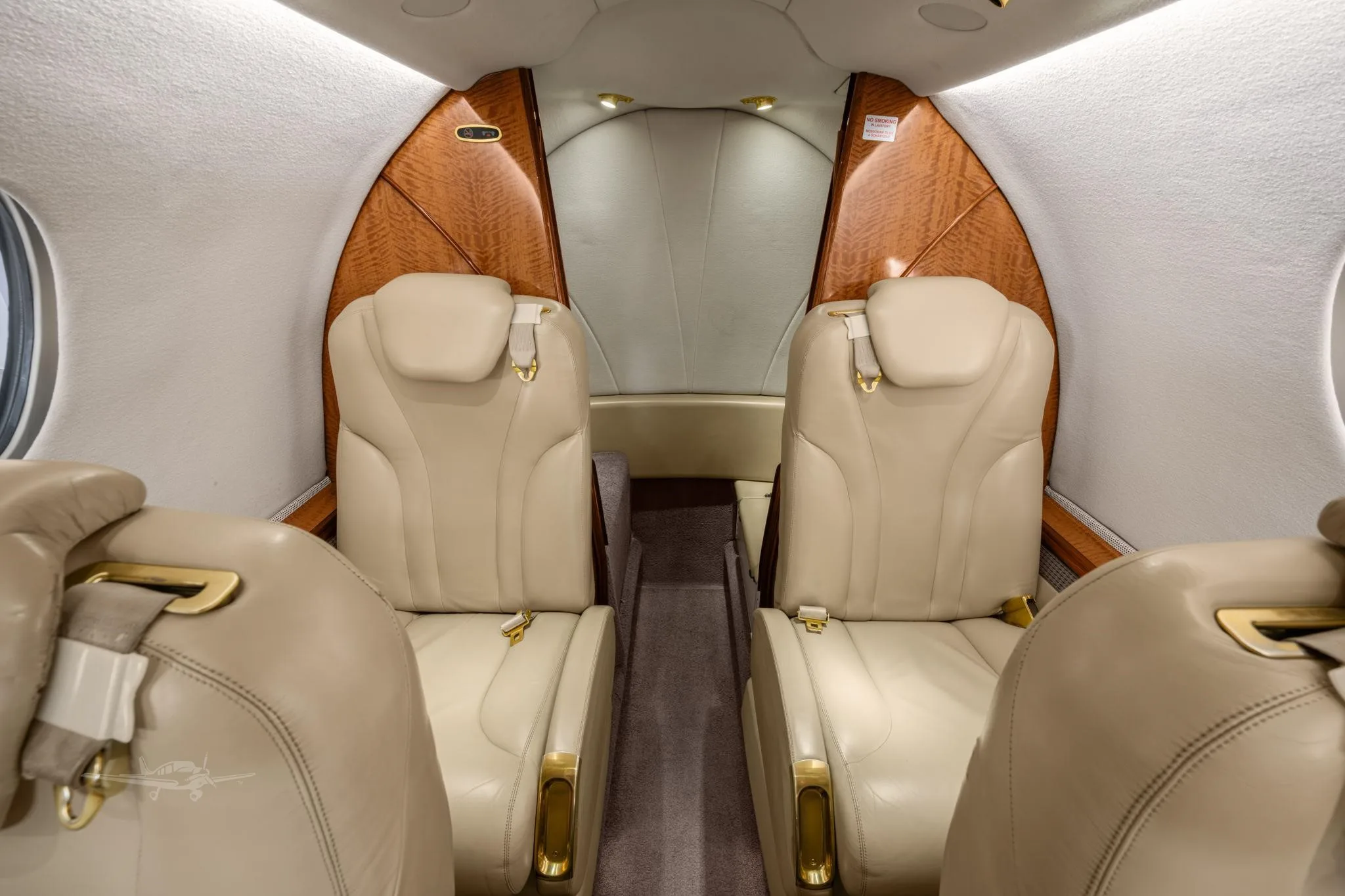 Cabin interior of a 2007 BEECHCRAFT PREMIER IA.