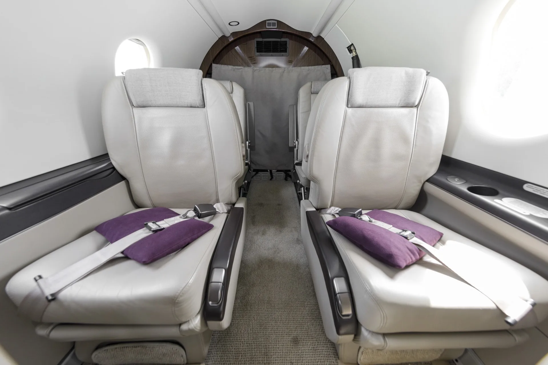 Cabin interior of a 2016 Pilatus.