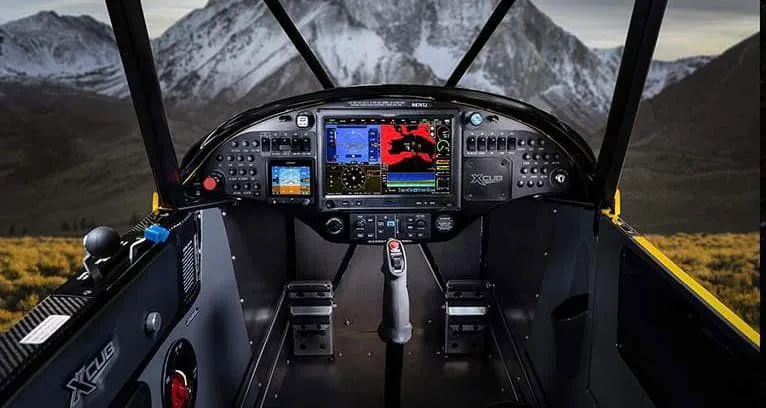 Cockpit and instrument panel of a 2024 CubCrafters New NXCub.