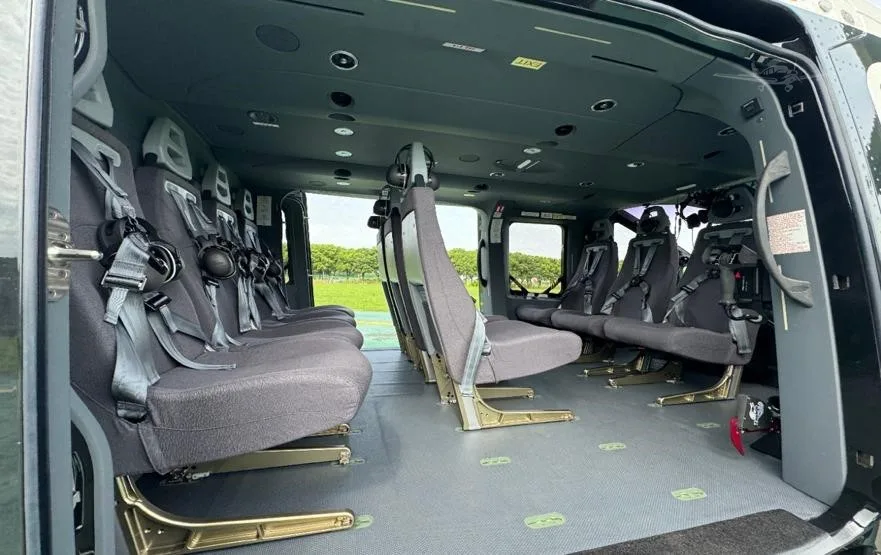 Cabin interior of a 2025 AIRBUS H160.