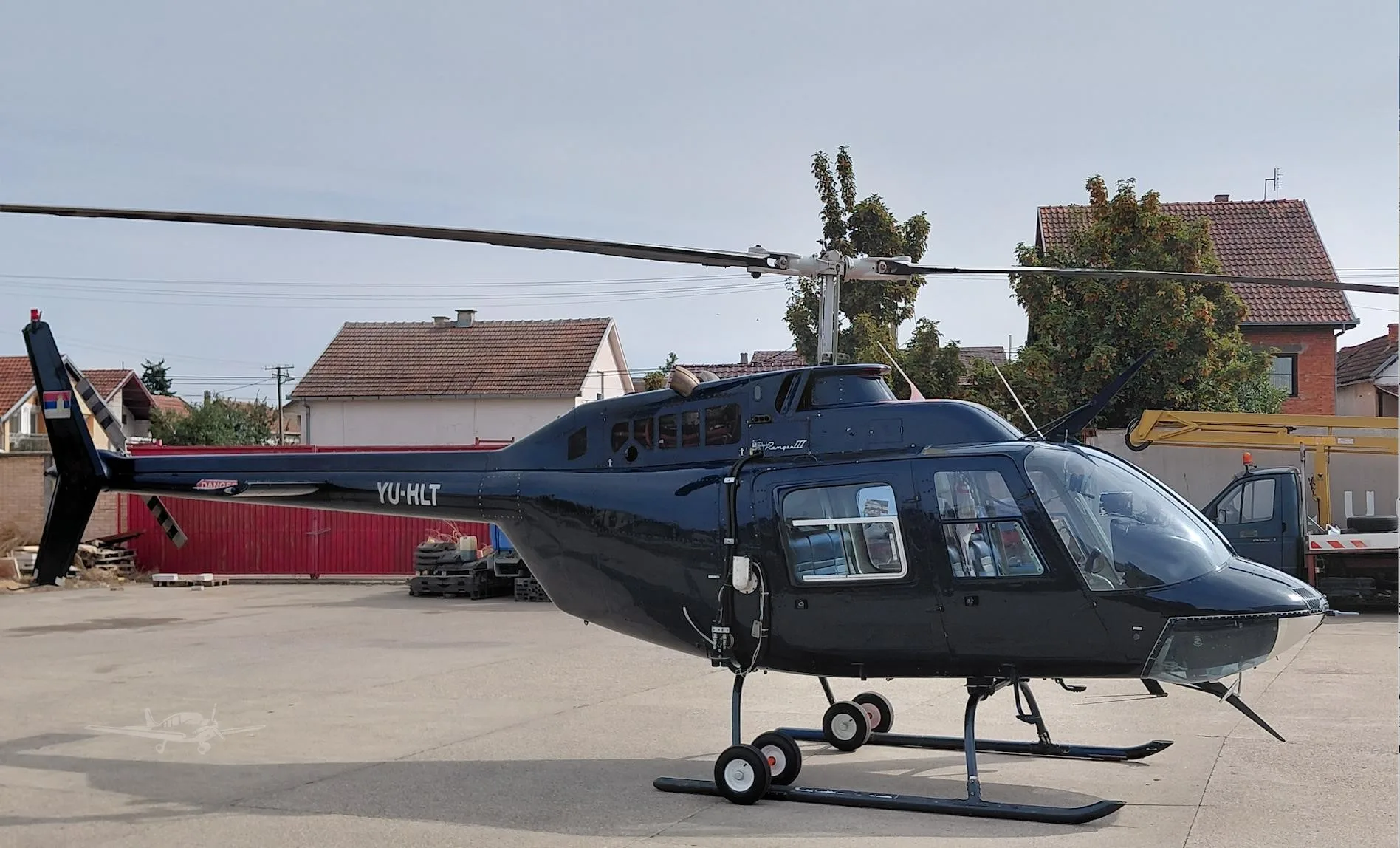 Exterior view of a 1981 BELL 206B III.