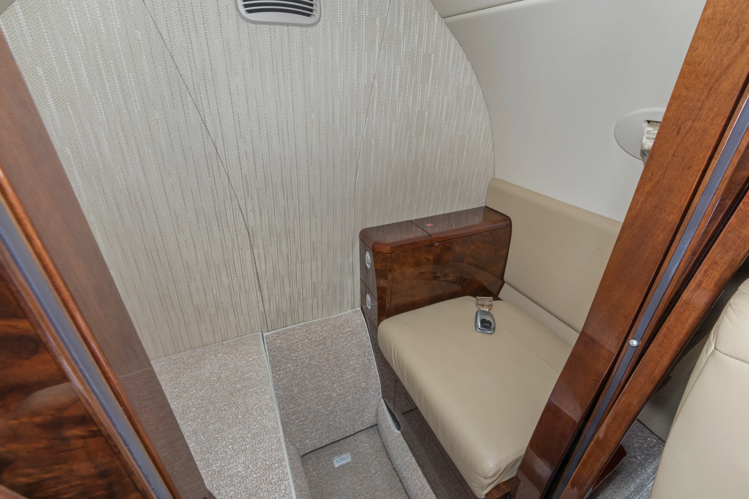 Cabin interior of a 2011 Cessna Citation CJ3.