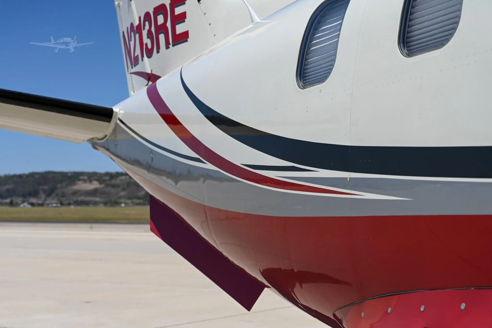 Engine detail of a 2002 DAHER TBM 700B.