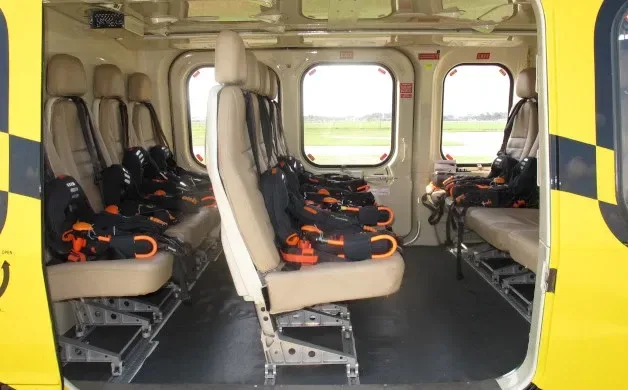 Cabin interior of a 2010 Agusta AW139.