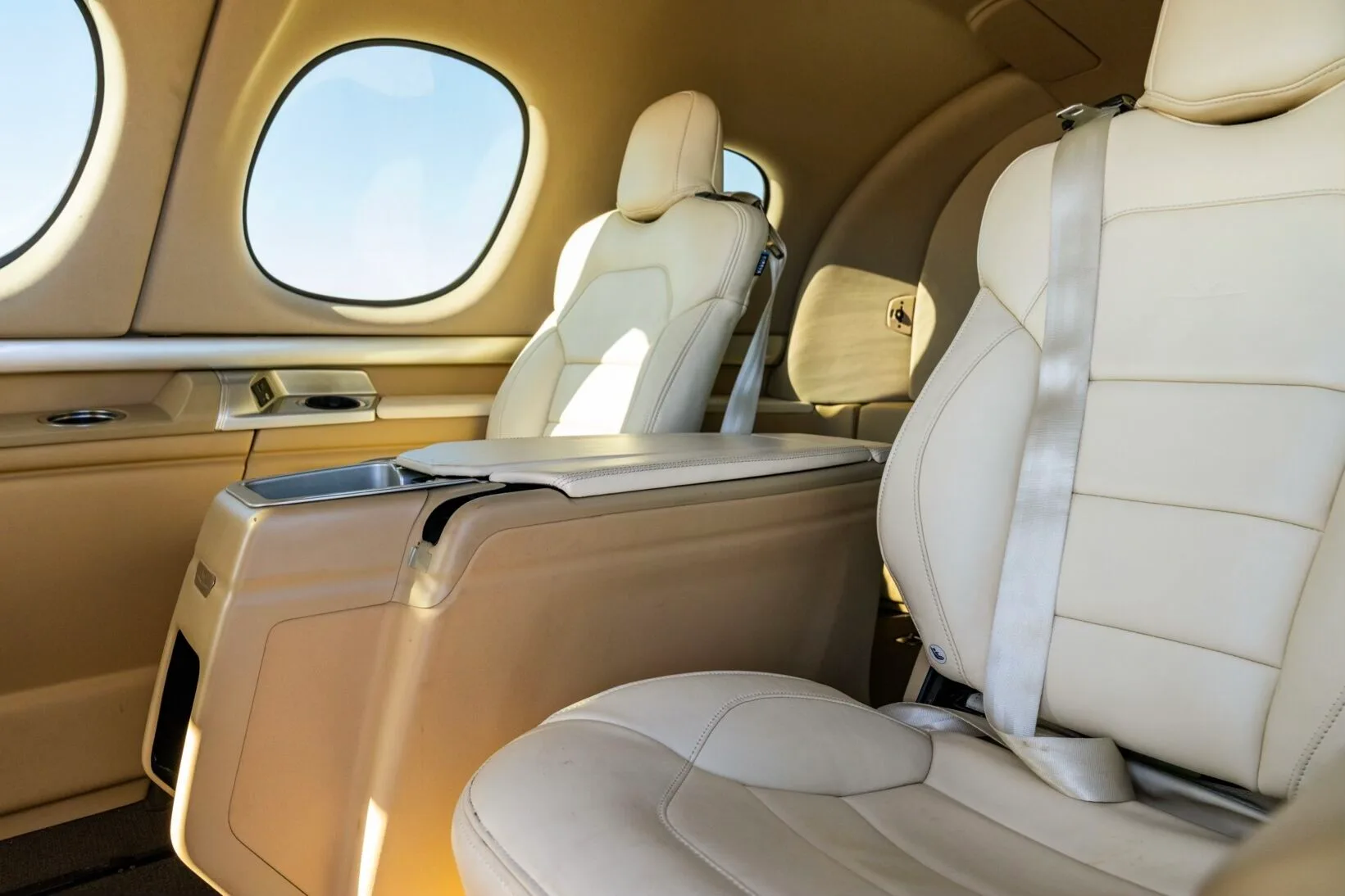 Cabin interior of a 2022 Cirrus SF50-G2+ Elite.