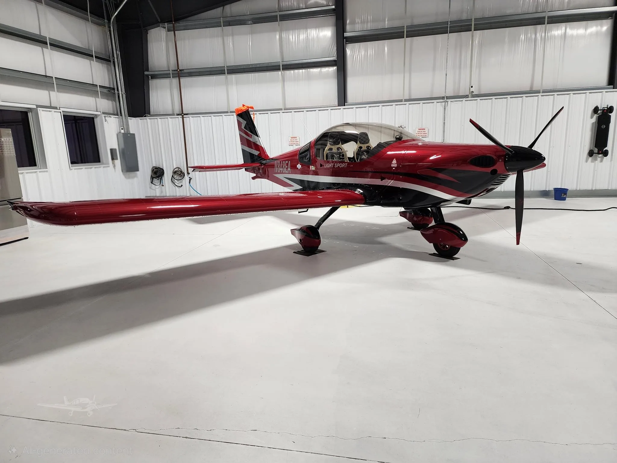 Exterior view of a 2025 TOMARK AERO VIPER SD4, N848EA.