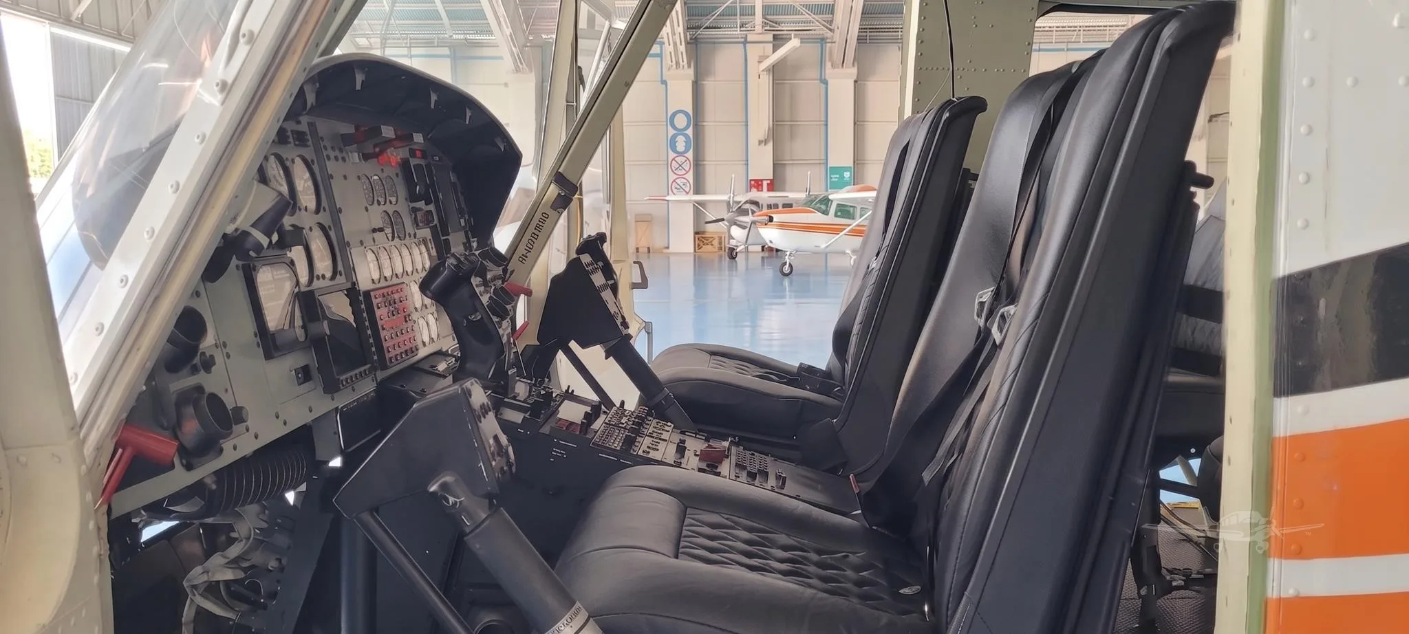 Cabin interior of a 1997 BELL 412EP.