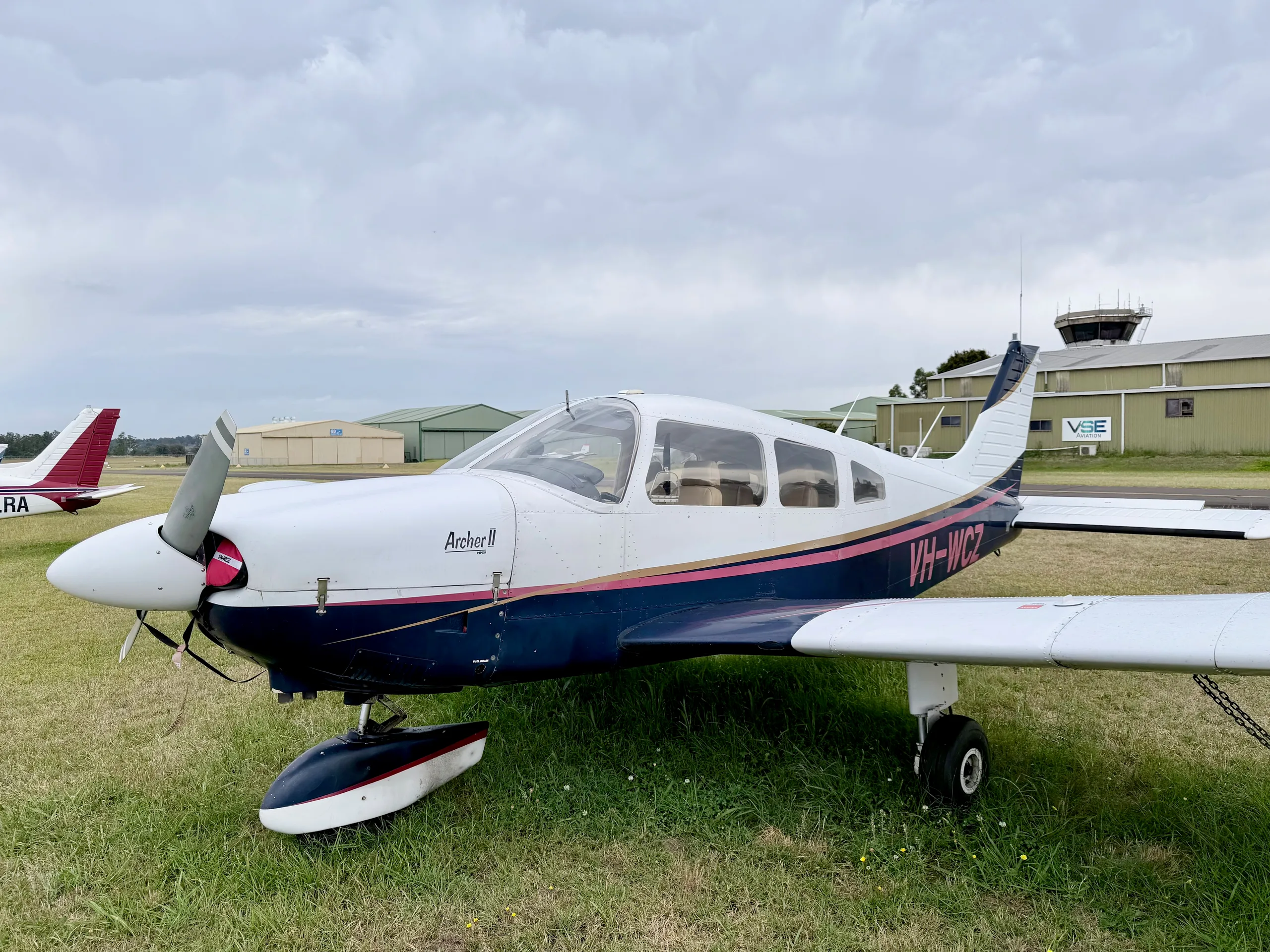 Exterior view of a 1978 Piper Arrow 201, VH-FTH.