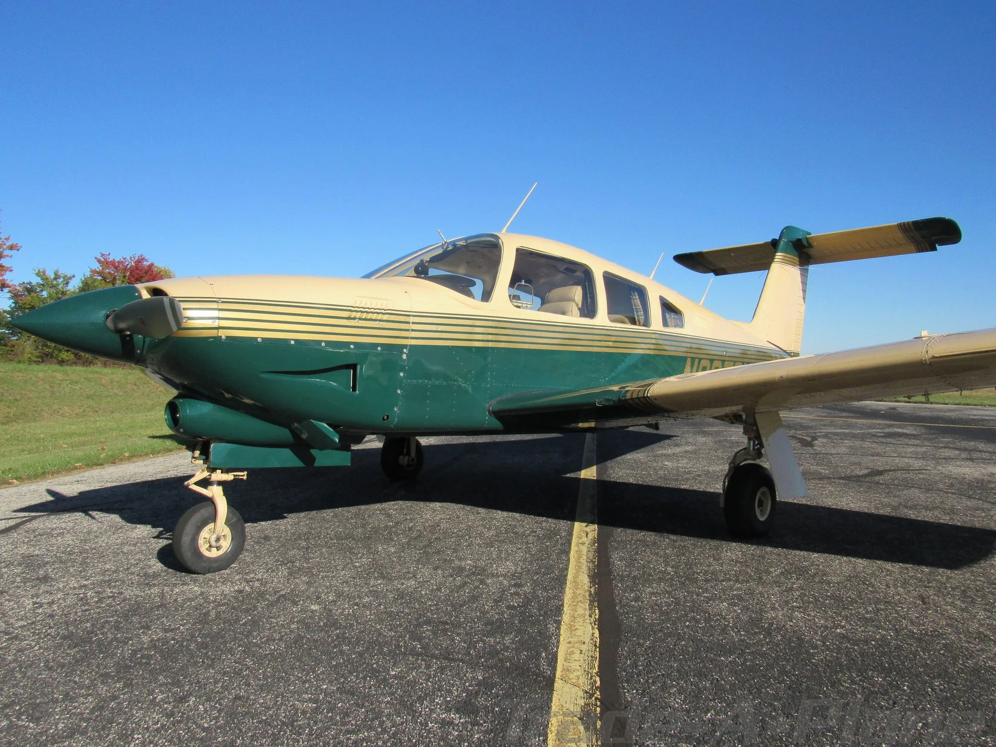 Exterior view of a 1979 PIPER TURBO ARROW IV, N2079Y.
