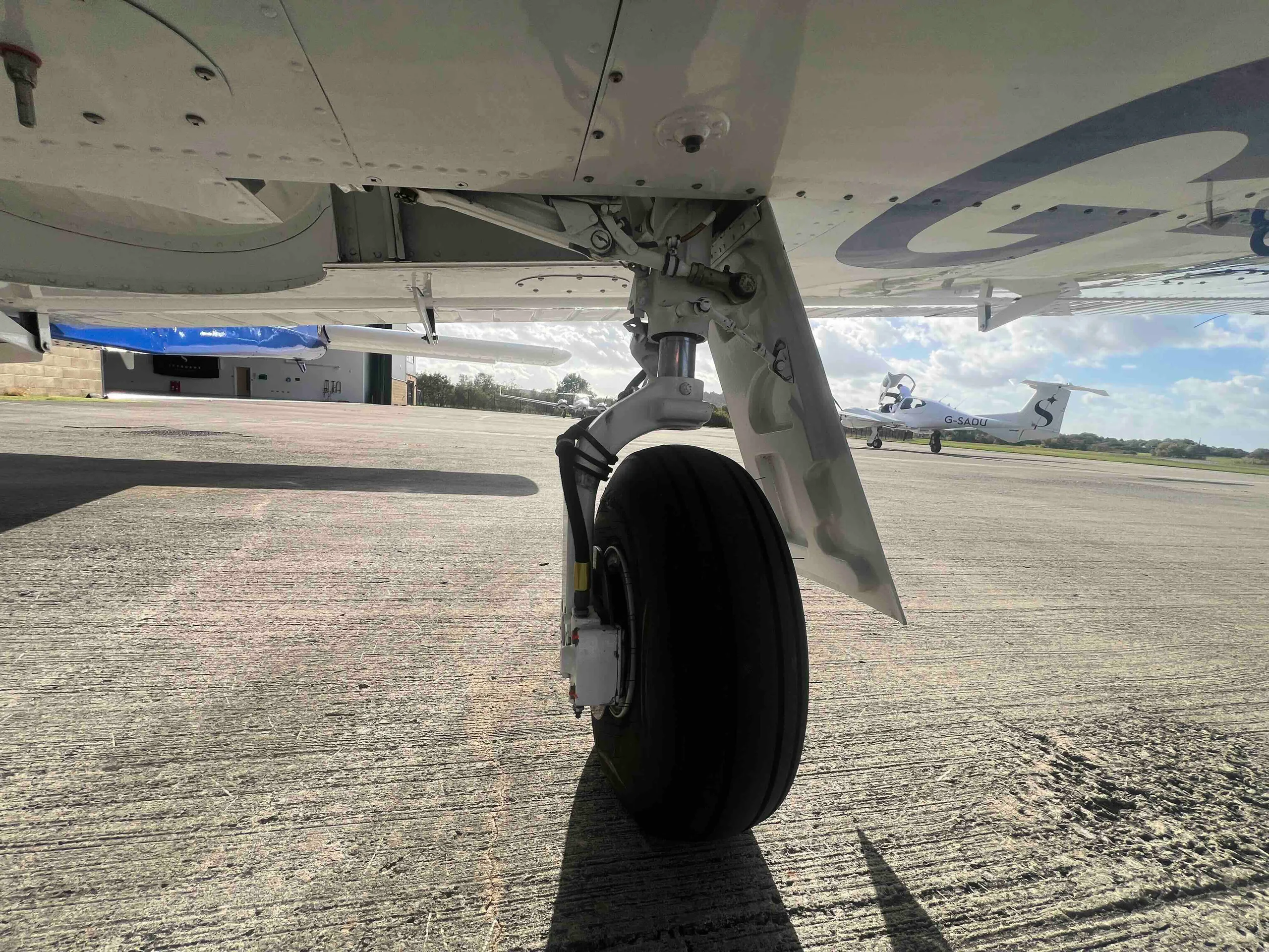 Exterior view of a 1973 Piper PA28R-200 Arrow II.
