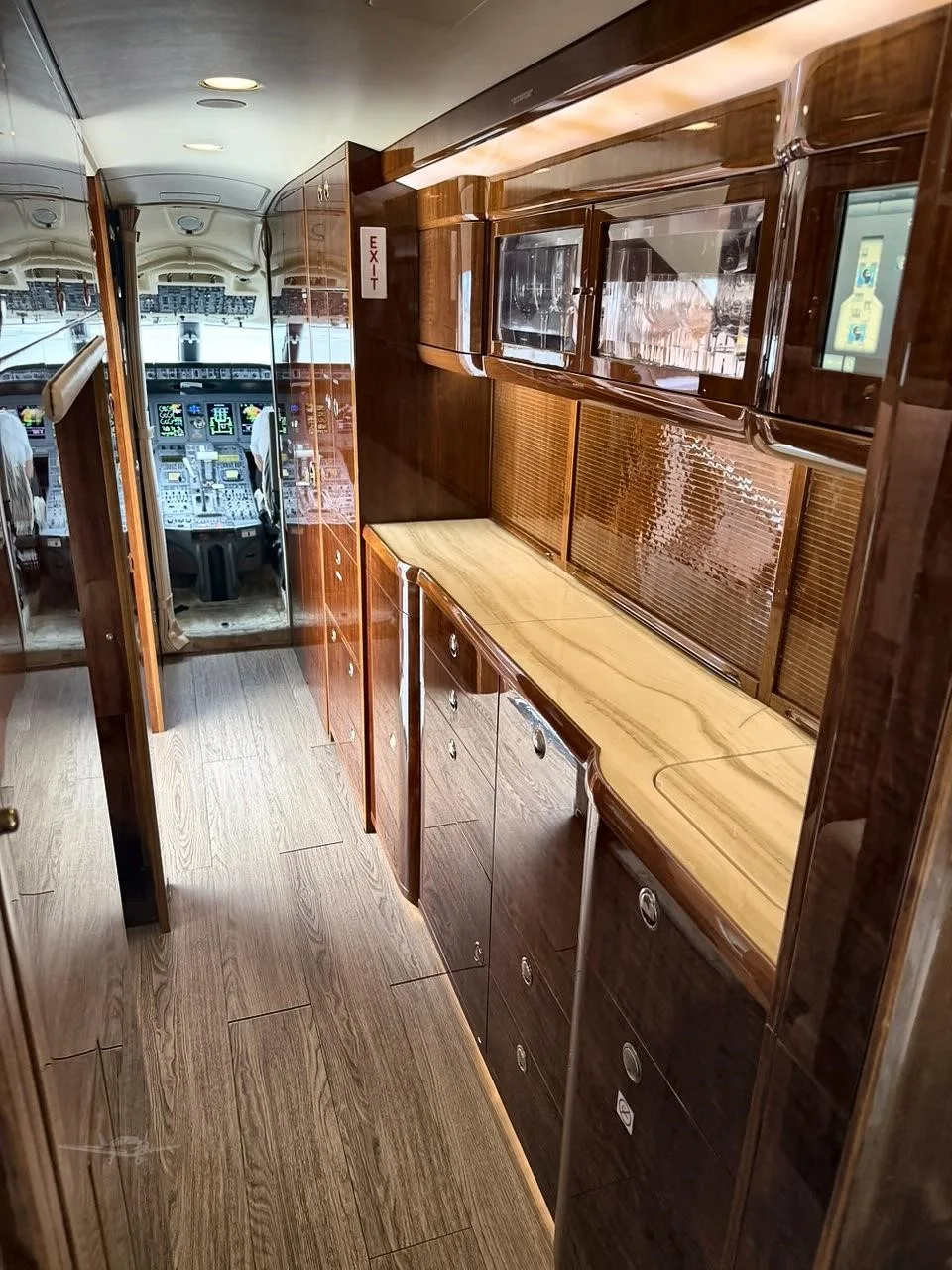 Cabin interior of a 2011 BOMBARDIER GLOBAL EXPRESS XRS.