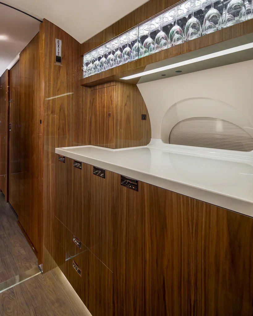 Cabin interior of a Gulfstream g650er.