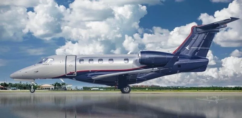 Exterior view of a 2012 EMBRAER PHENOM 300.