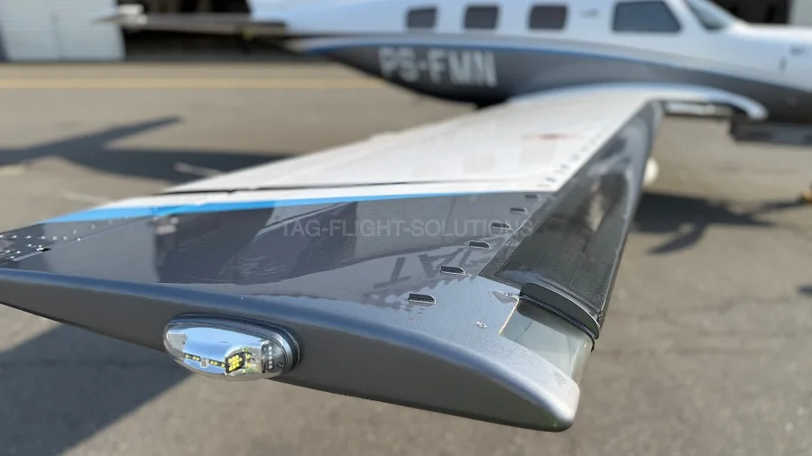 Exterior view of a 2019 Piper M500.