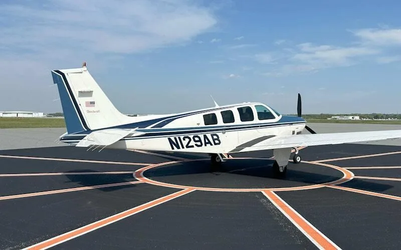 Exterior view of a 1994 Beechcraft B36TC Bonanza.