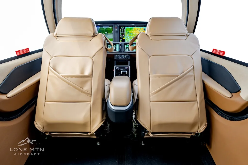 Cabin interior of a 2026 Cirrus SR20 G7+ Premium.