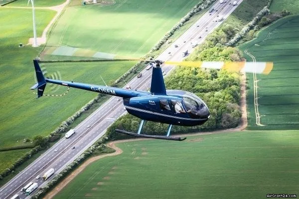 Exterior view of a 2025 Robinson R44 Raven II.