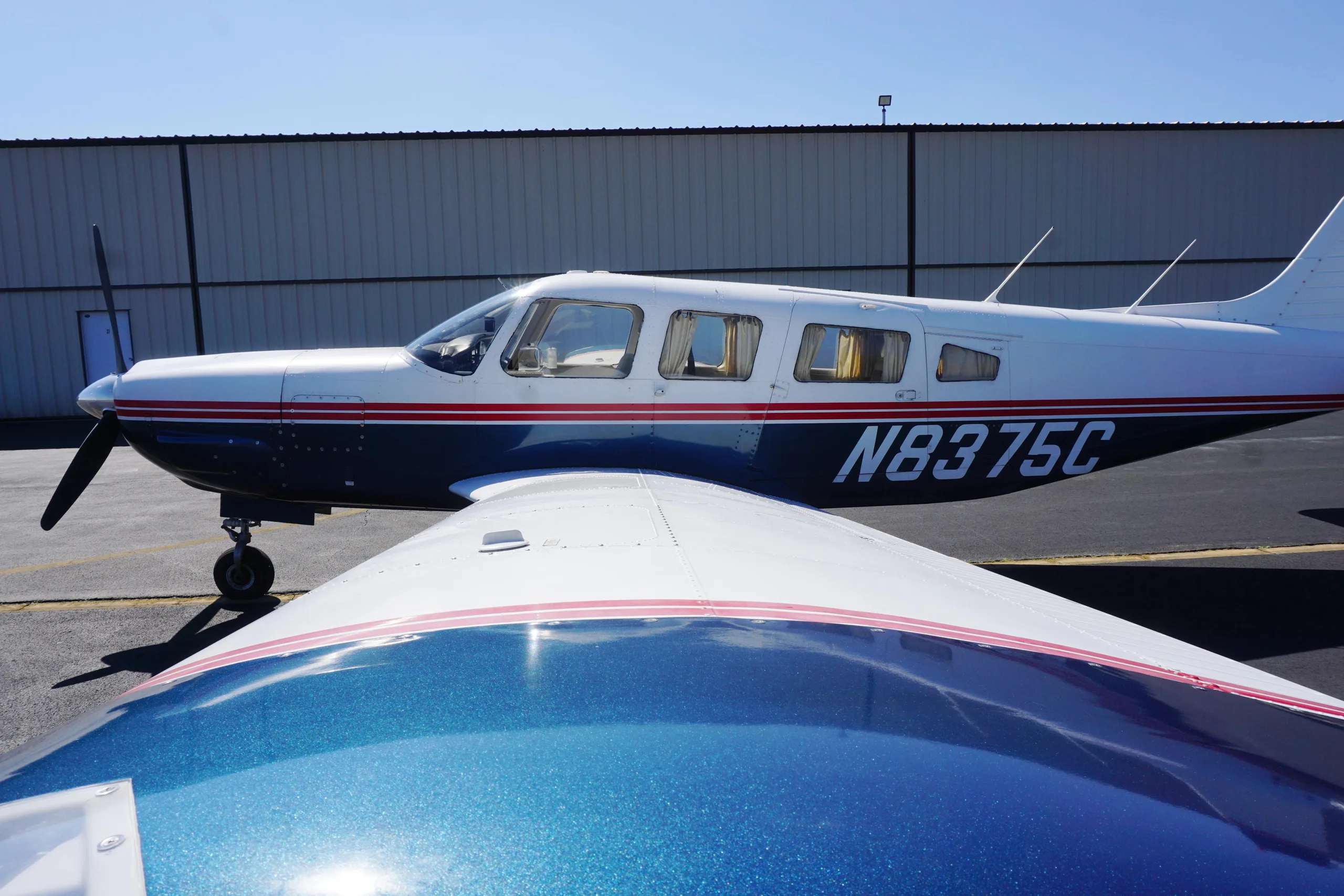 Exterior view of a 1976 Piper PA-32R-300 Lance.