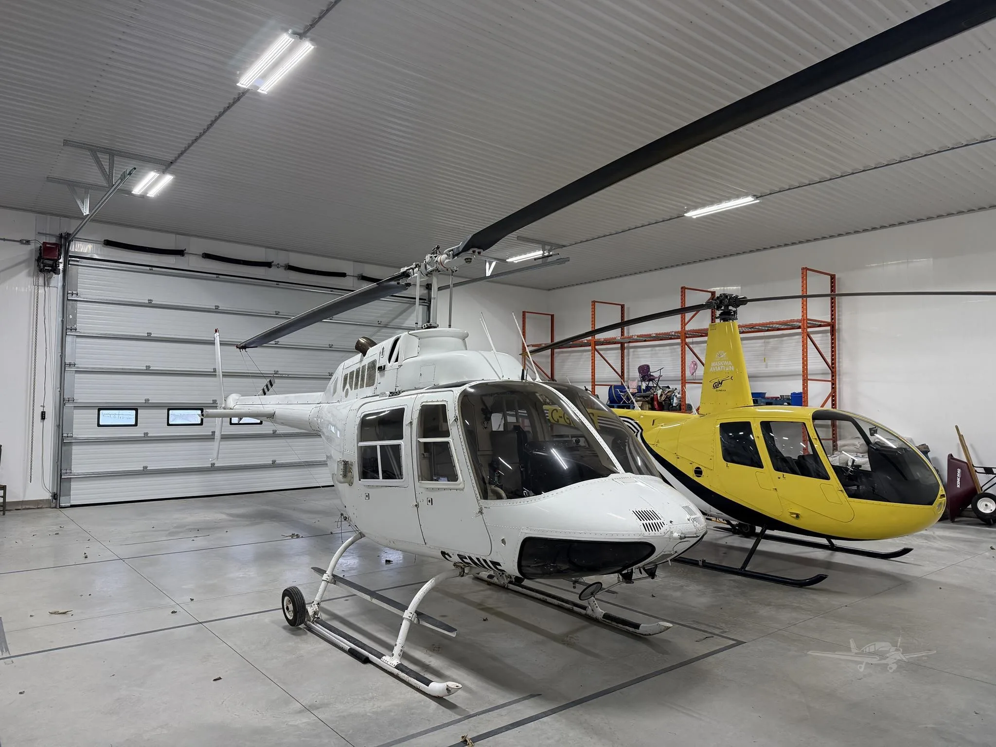 Exterior view of a 1981 BELL 206B, C-FNIF.