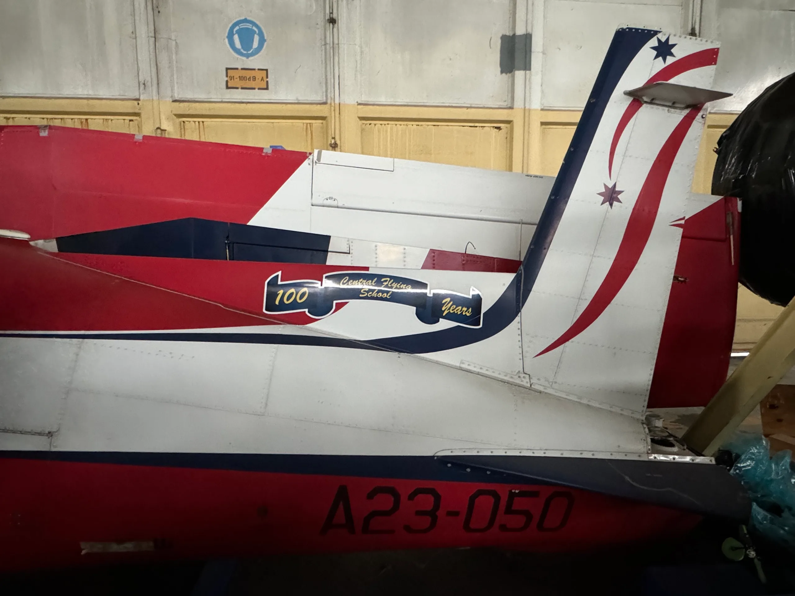 Exterior view of a 1991 Pilatus PC-9/A.