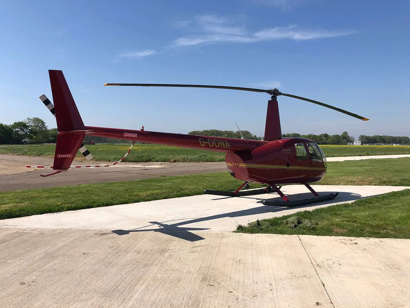 Exterior view of a 2005 Robinson R44 Raven II Clipper.