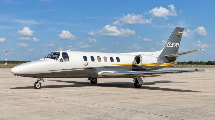 Marketing image of a 1986 Cessna Citation S/II.