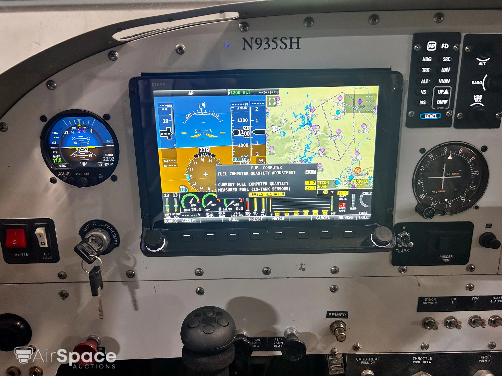 Avionics suite of a 2023 Van's.