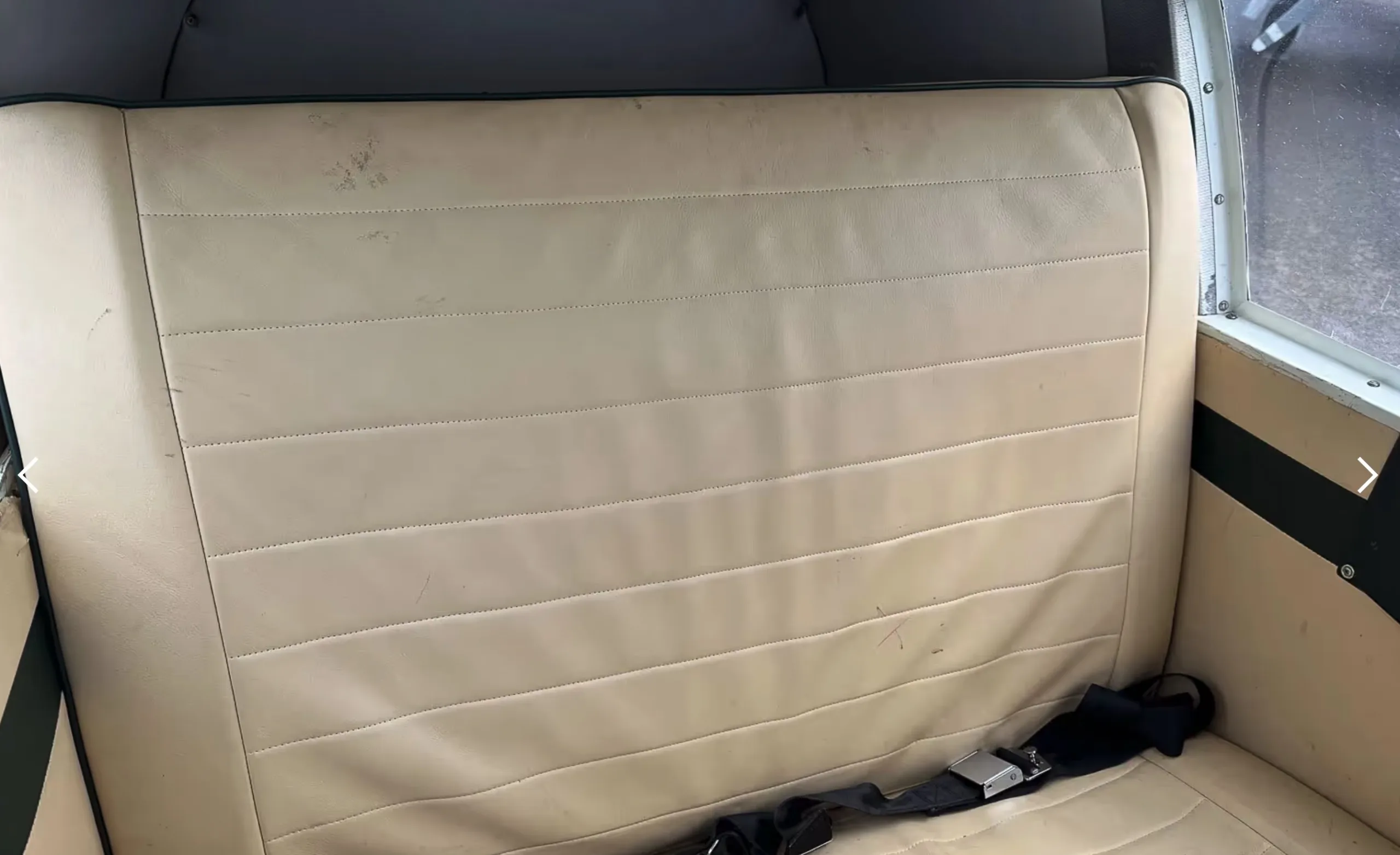 Cabin interior of a 1965 Piper PA28-160 Cherokee.