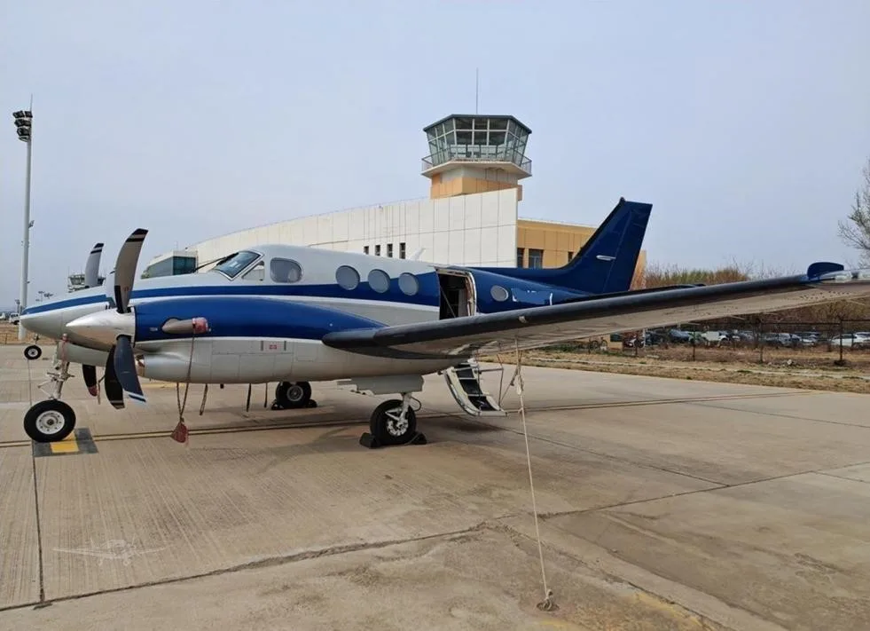 Exterior view of a 2016 BEECHCRAFT KING AIR C90GTI.