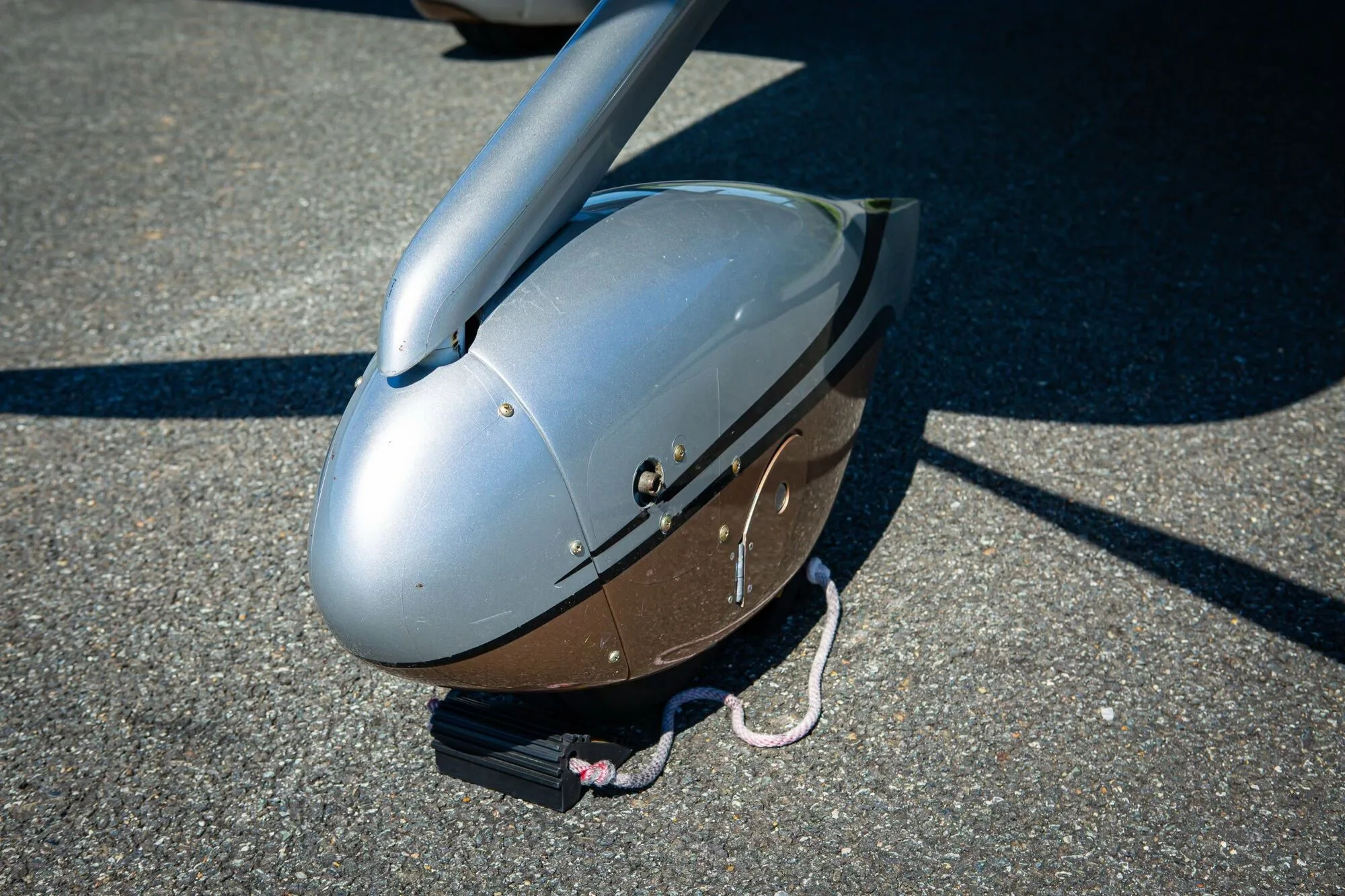 Exterior view of a 2016 Cirrus SR22-G5 GTS, N241TM.