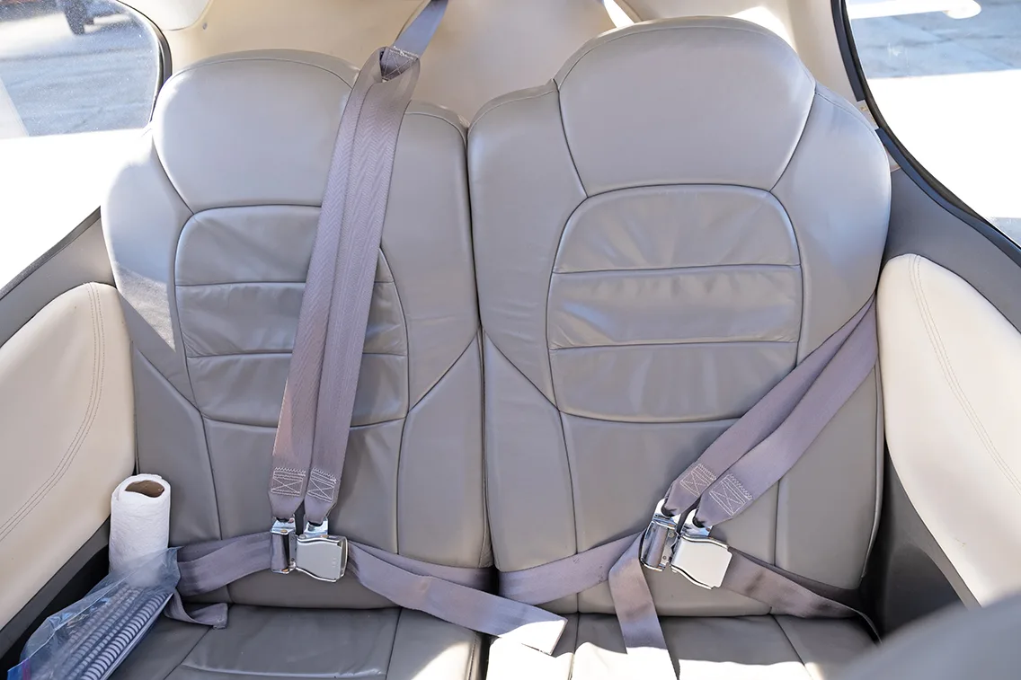 Cabin interior of a 2003 Cirrus SR22.
