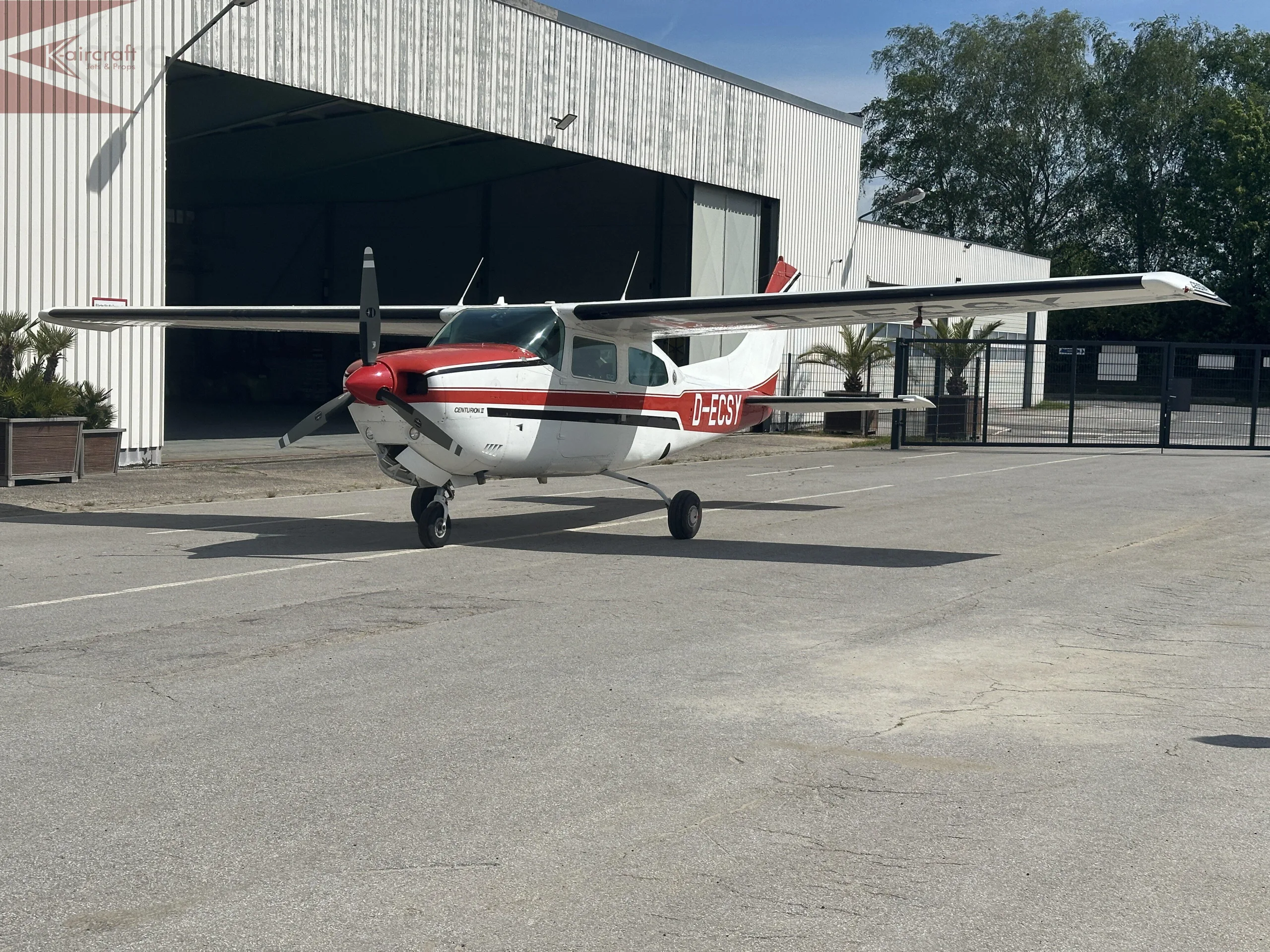 Exterior view of a 1979 Cessna P210N.
