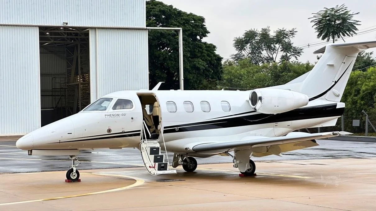 Exterior view of a 2010 EMBRAER PHENOM 100.
