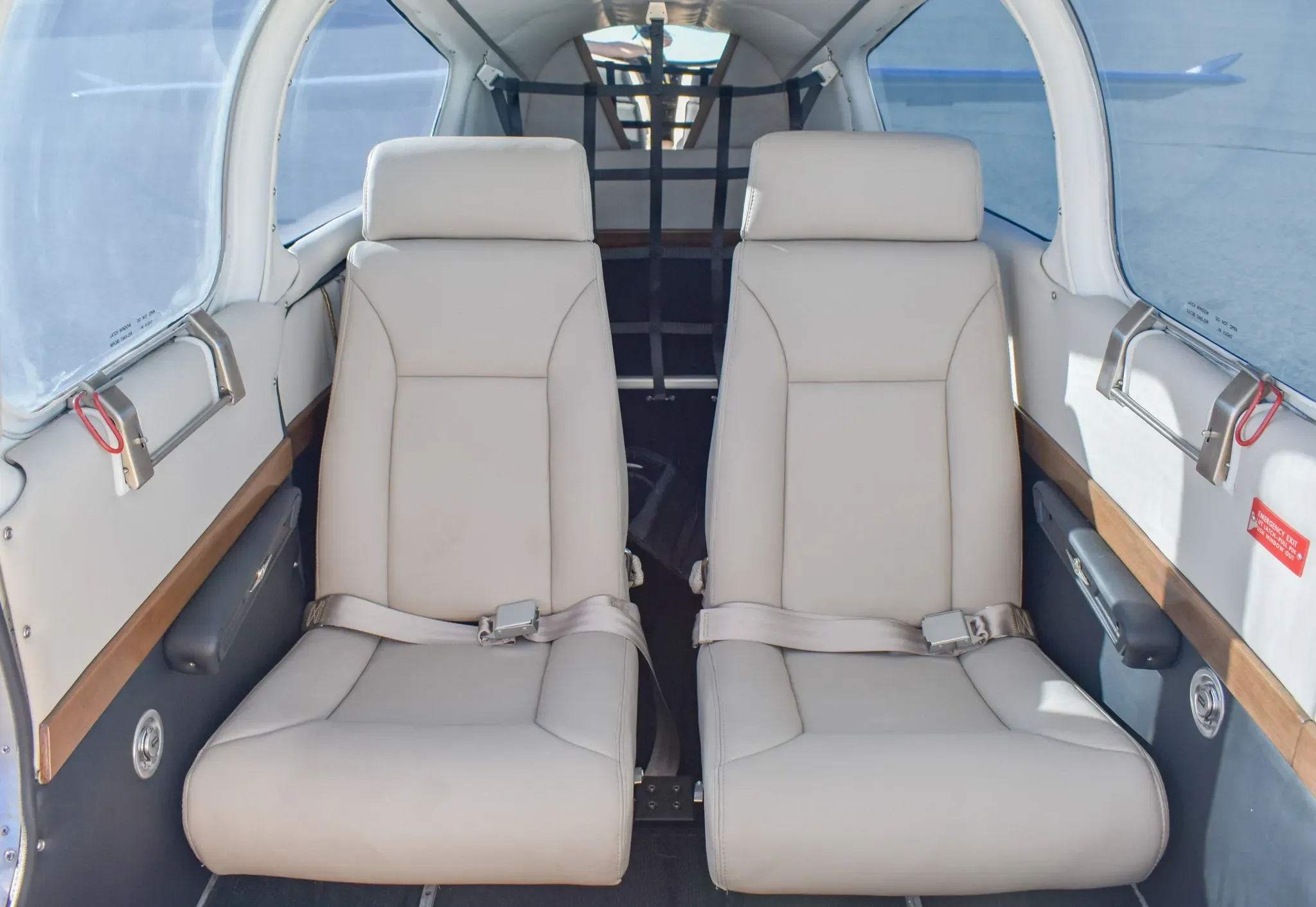 Cabin interior of a 1967 Beechcraft Baron.