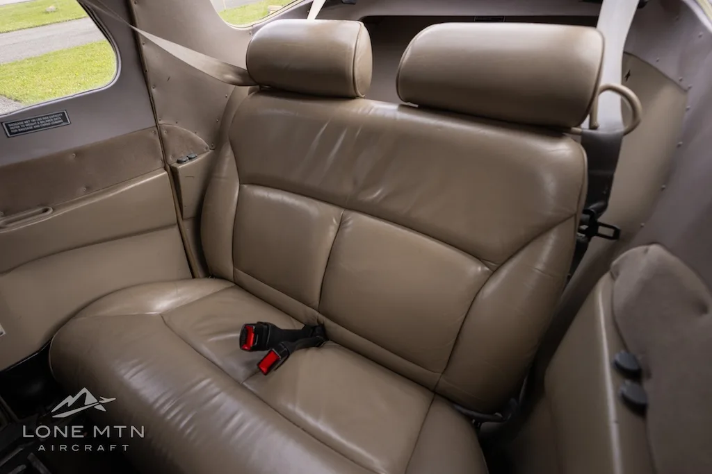 Cabin interior of a 1999 Cessna 206H Stationair.