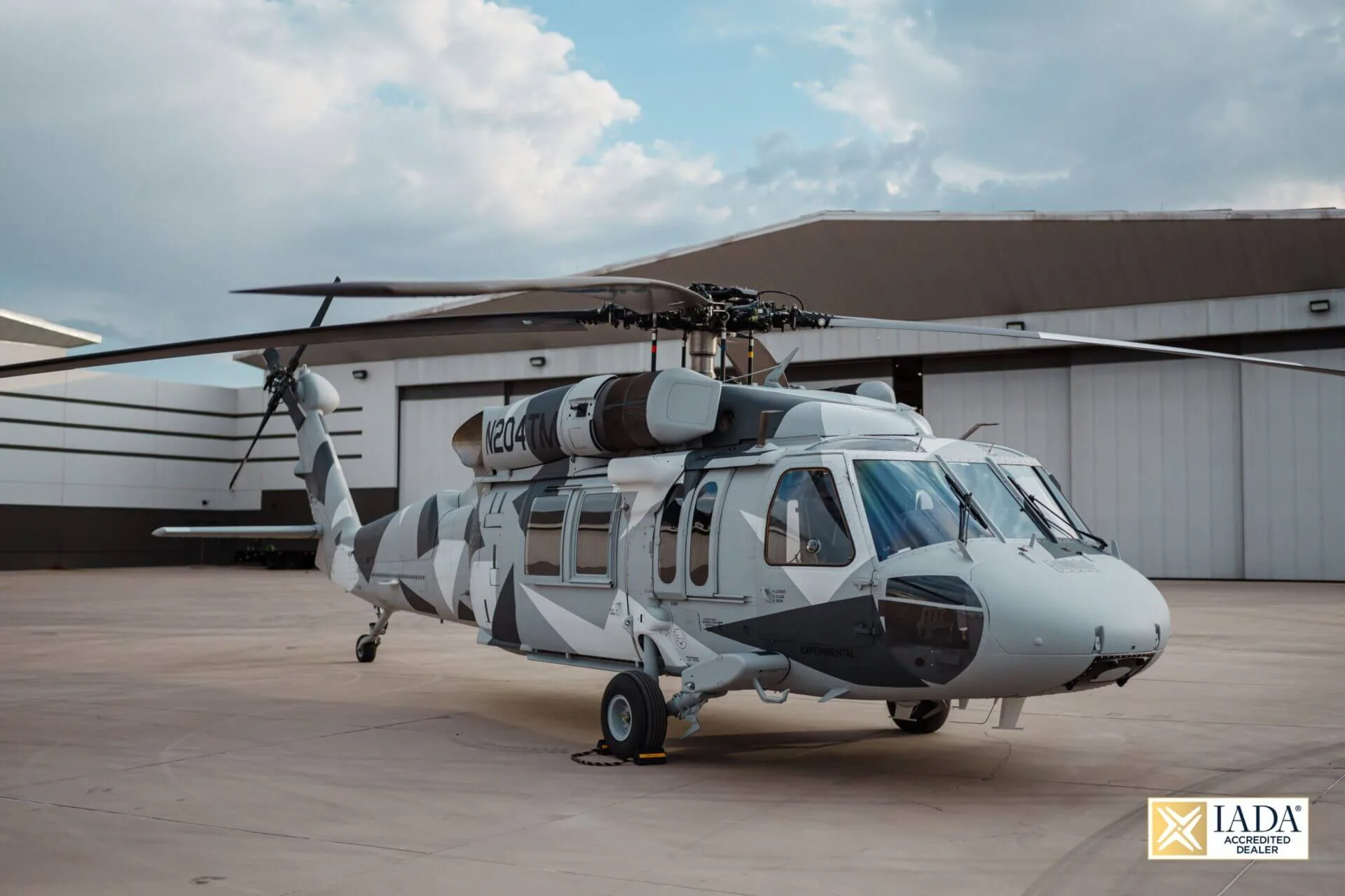 Exterior view of a Sikorsky, UH-60.