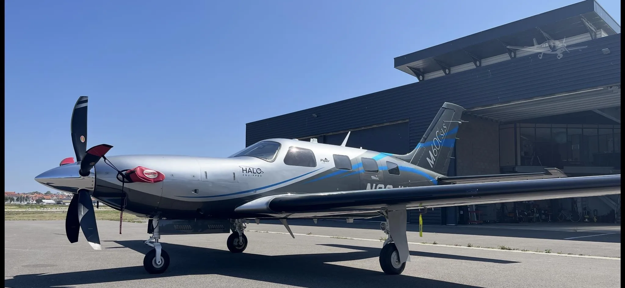 Exterior view of a 2021 PIPER M600 SLS, N69JM.