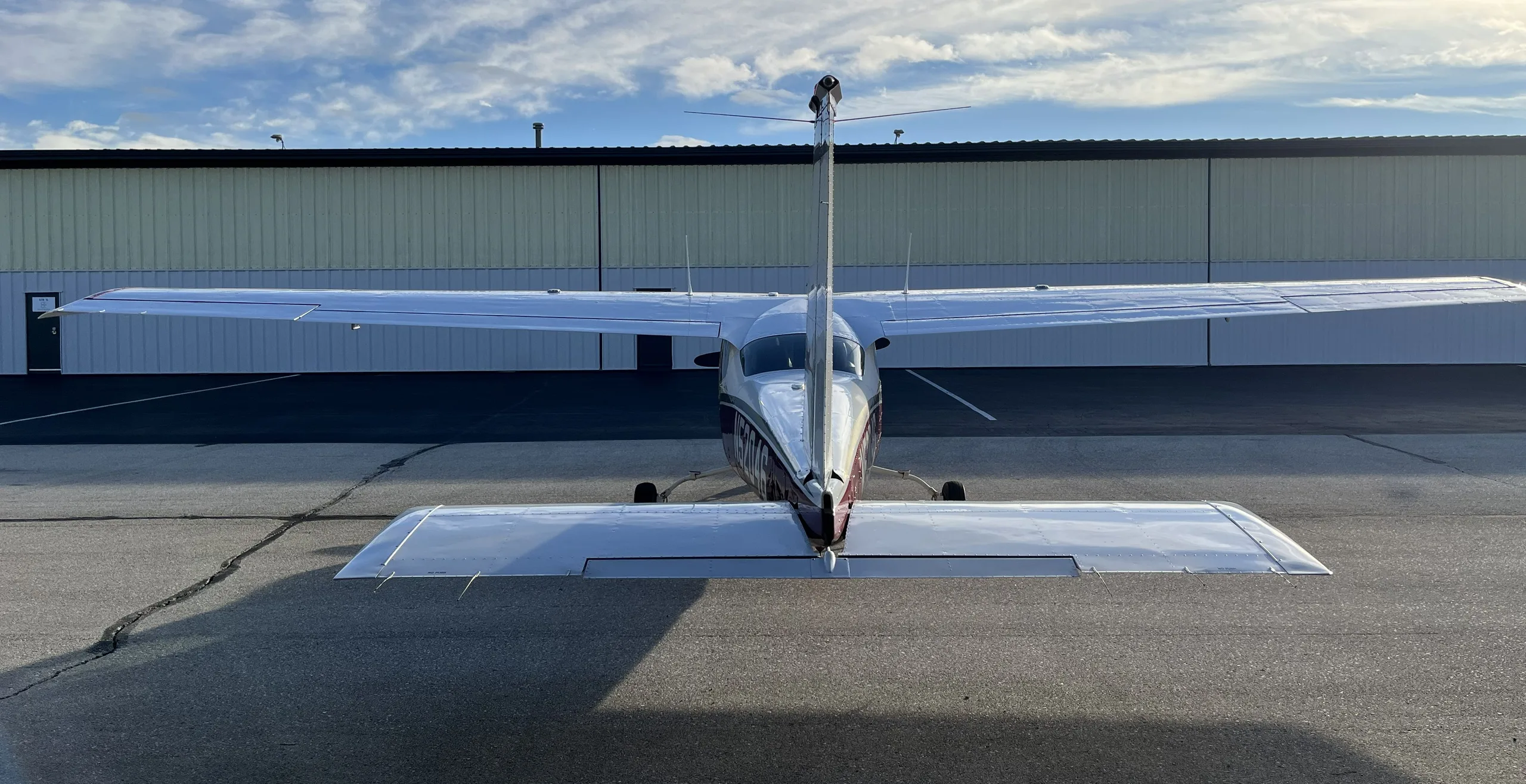 Exterior view of a 1977, N52046.