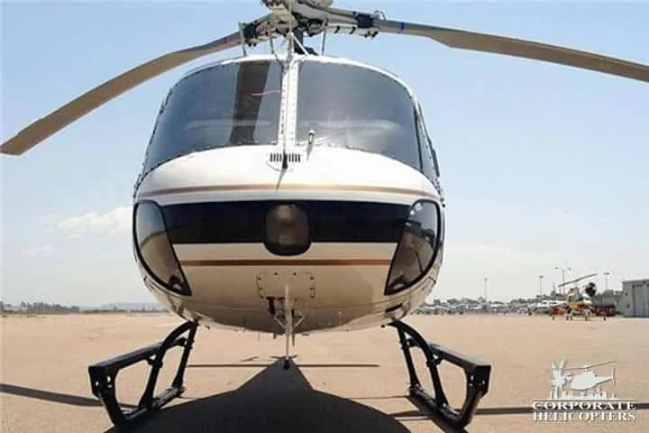 Cabin interior of a 1990 Eurocopter AS350 BA.