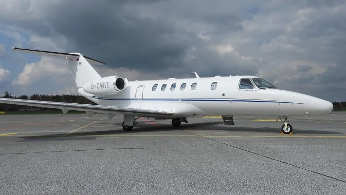 Cabin interior of a 2013 Cessna Citation CJ4.