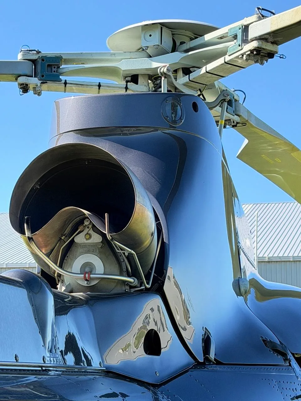Engine detail of a 2013 EUROCOPTER AS350B-2.