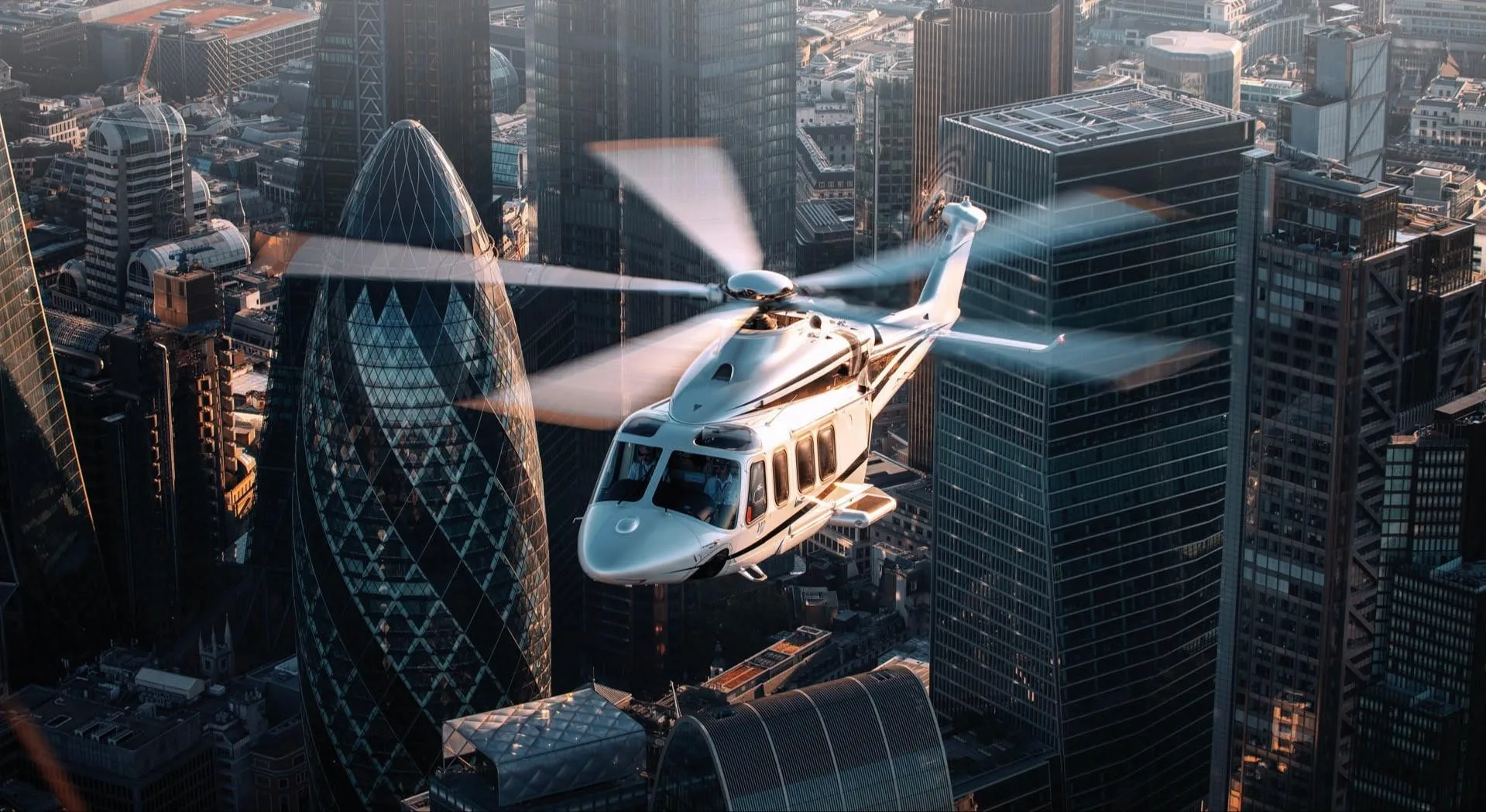 Exterior view of a 2028 LEONARDO AW139.